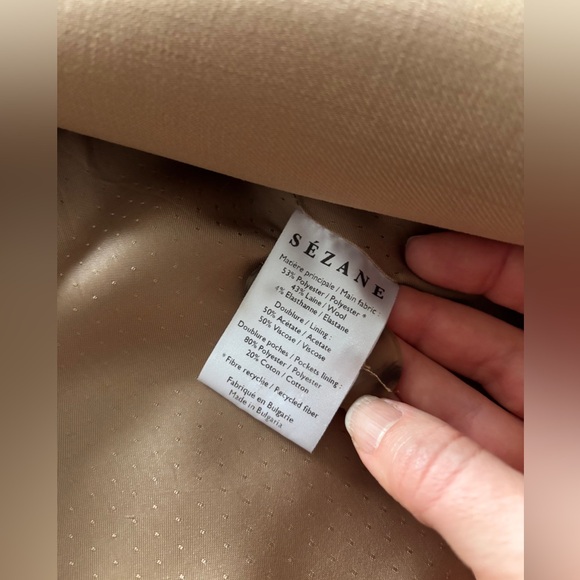 GUC Sézane Camel Michele Blazer, Size 34 / 2 - Picture 9 of 14